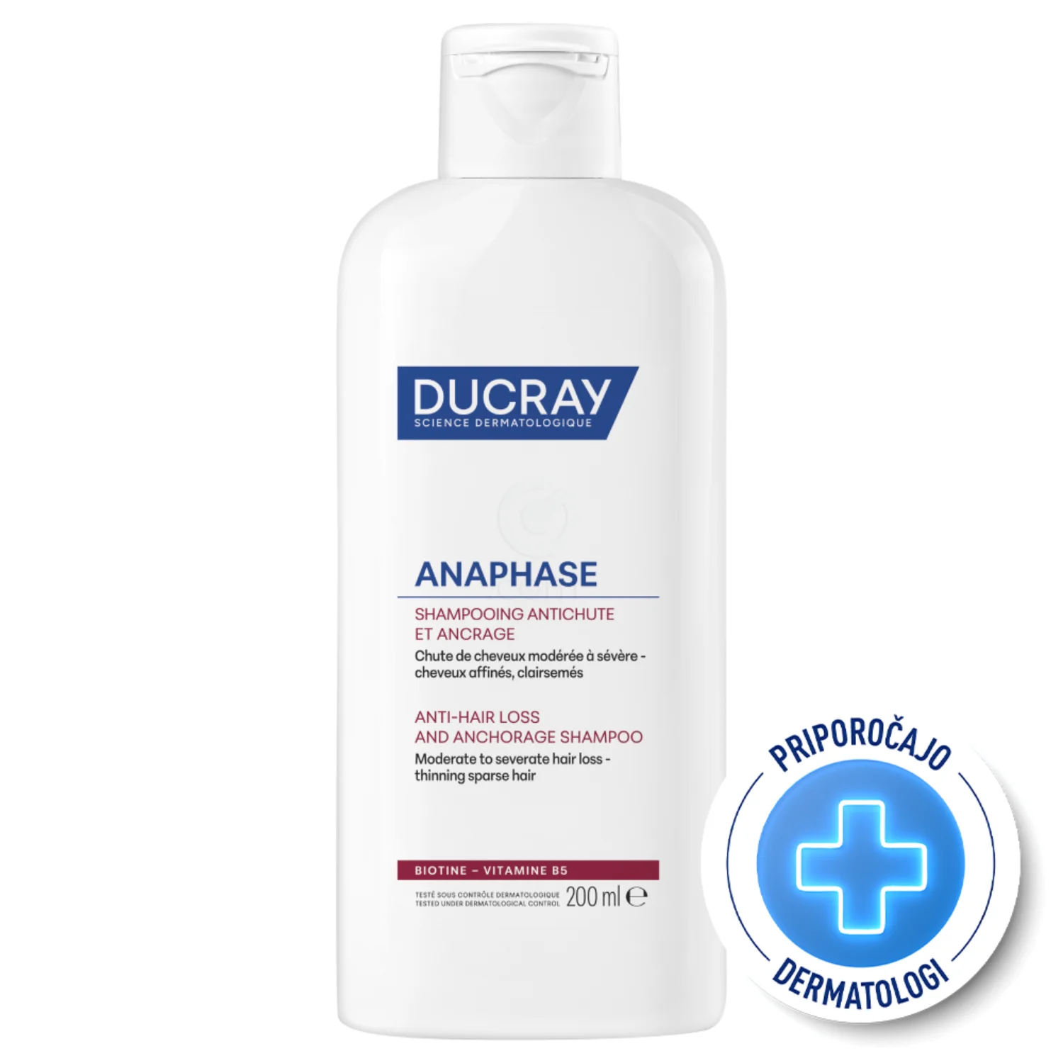 Ducray Anaphase, šampon proti izpadanju las za oslabljene lase (200 ml)